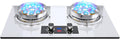 Gas Stove,17760 BTU Stainless Steel Tabletop/built-in Gas Cooktop 2 Burners,Nine-chamber High Flame,Timer Off LPG/NG (Size : LPG), 18648