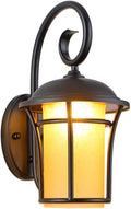 Wall lamp, Traditional Black Wall Sconce Lighting Fixture Waterproof Outdoor IP54 Wrought Iron Wall Lamp Light Retro V-intage Residential Villa Terrace Fence Patio Porch Safety Light E27
