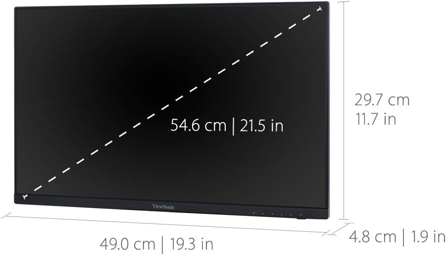 ViewSonic VA2456A-MHD_H2 24 Inch 1080p Dual Pack Head-Only Monitors, IPS Display with 120Hz for Dual-Screen Home and Office Setups, HDMI, DisplayPort, and VGA Inputs
