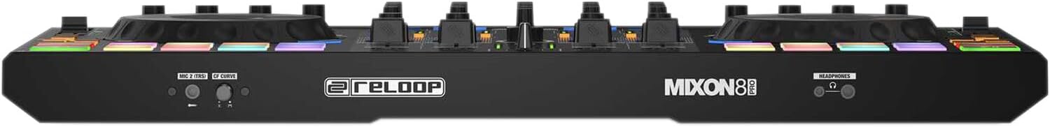Reloop Mixon 8 Pro DJ Controller for Serato DJ with Essential Cables for Connecting to DJ Controllers and StreamEye Polishing Cloth