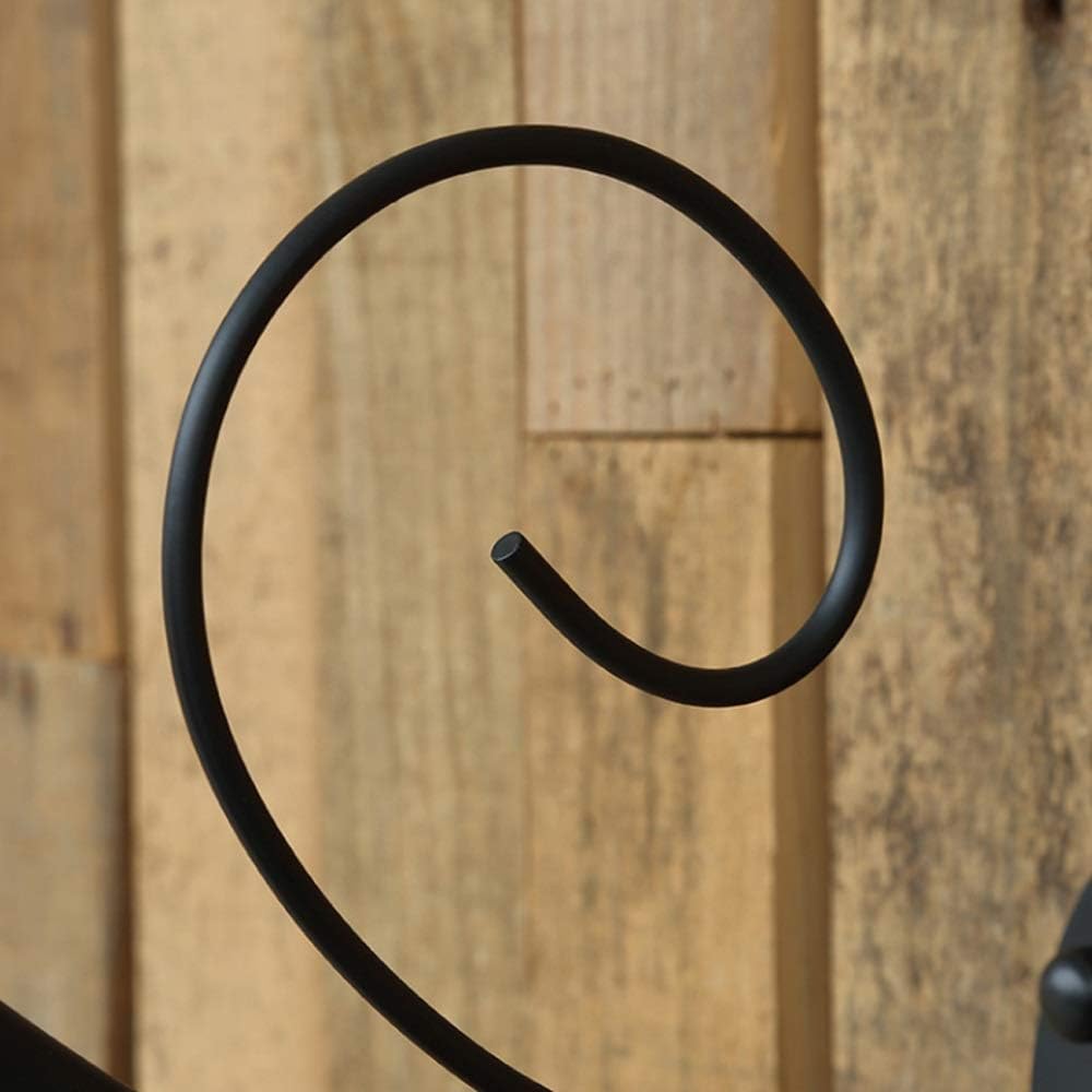 European wall light American Tradition S Shape Black Finish Outdoor Waterproof Wall Lamp Fixture - Exterior Glass Lantern Wrought Iron Metal Garden Wall Sconce Fixture E27 Edison Doorway Porch ,Modern