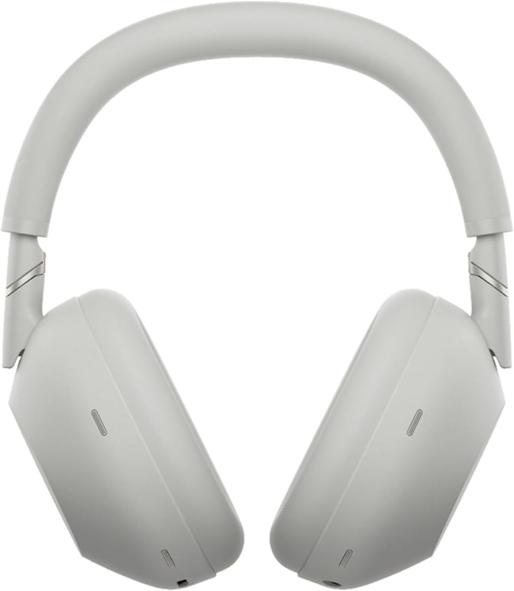 Sony WH-1000XM6 Wireless Noise-Canceling Headphones (Silver) Bundle with Rechargeable Clip-On Light (2 Items)