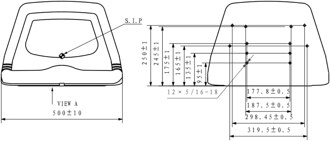 Zero Turn Lawn Mower Seat; Skid Steer Seat Replacement; 14' H x 20' W x 20' D; multiple bolt-hole configurations; Black; SU-109000BK