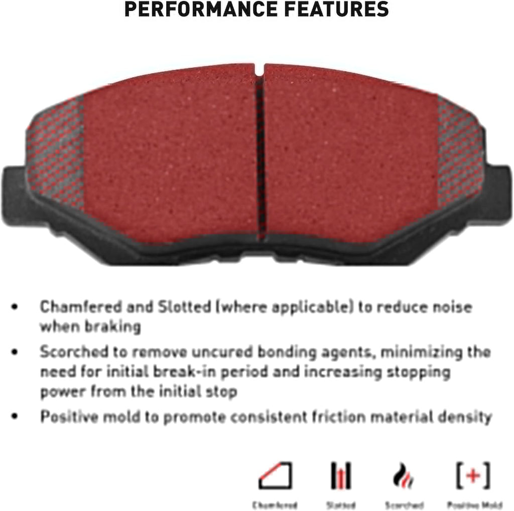Dynamic Friction Company Front Brakes and Rotors| Automotive Replacement Brake Kits| Front Heavy Duty Brake Pads and Rotors Kit| Fits 2003-2009 Lexus GX470, Toyota 4Runner