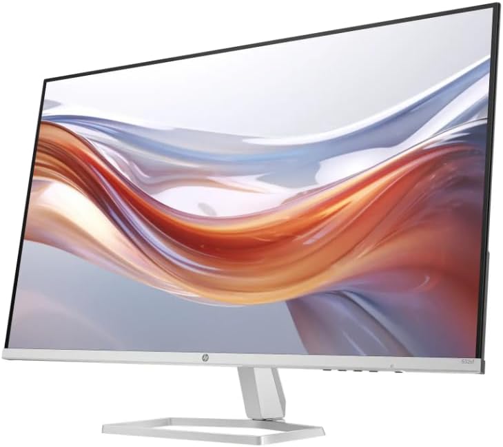HP Monitor 32' VA Panel, FHD(1920X1080), Anti-Glare Display, 100Hz Refresh Rate, 7 MS Response Time, 2 x HDMI 1.4, 1 x VGA, 16:9 Aspect Ratio, Silver, with HDMI Cable