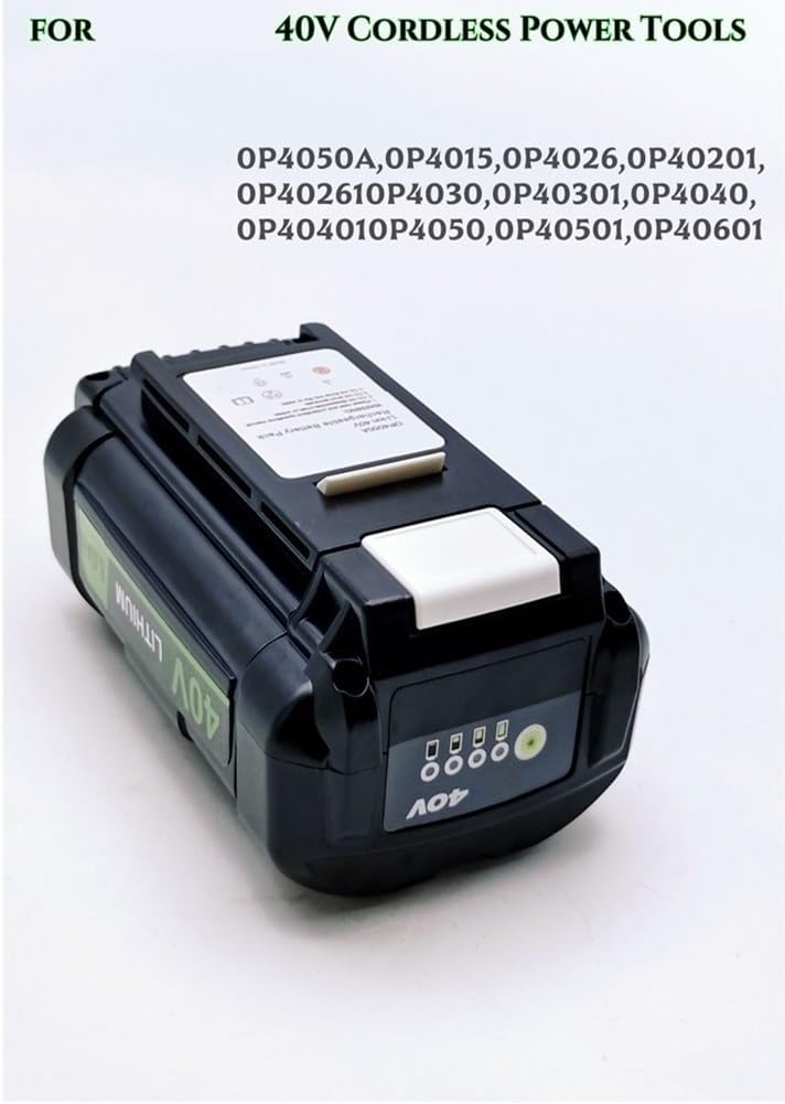 LINGYUE 40V 6.0AH High Performance Replacement Lithium-Ion Battery Compatible for Ryobi Lawn Mowers Power SourceOP4040 OP4050