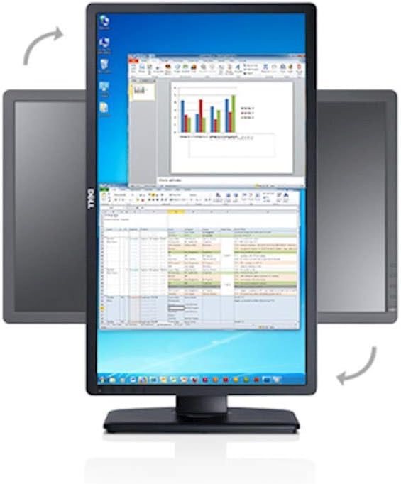 Dell Professional P2314H 23-inch Widescreen Flat Panel Monitor with LED w/Built-in USB 2.0 HUB & Height Adjustable Stand, Tilt & Swivel, Stand.