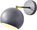 Wall Lamp Modern Black Reading Wall Light, Wall Lamp for Bedroom with Wrought Iron Lamp Shade, Indoor Globe Wall Sconce, Adjustable Hanging Bedside Wall Lamps, Lighting Fixture for Hallway Basement Fa