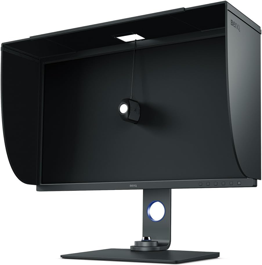 BenQ SW321C Photo Video Editing Monitor 32' 4K UHD | 99% AdobeRGB,100% sRGB,95% P3 | IPS | Hardware Calibrated | 16 bit 3D LUT | DeltaE ≤2 | Uniformity | HLG | AQCOLOR | Ergonomic | USB-C(60W), Black