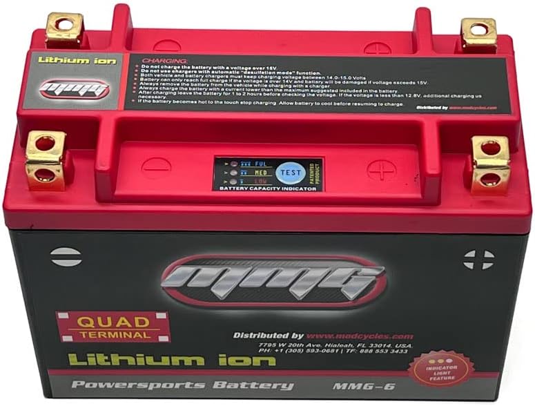 MMG Motorcycle Battery Lithium Ion (YTX20HL-BS-CCA 420)