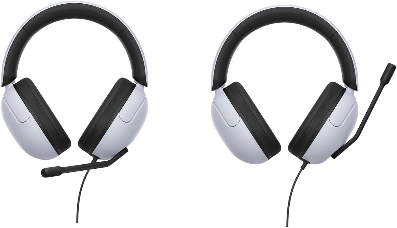 Sony INZONE H3 Wired Gaming Headset with 360 Spatial Sound Bundle with Headphone Stand (2 Items)