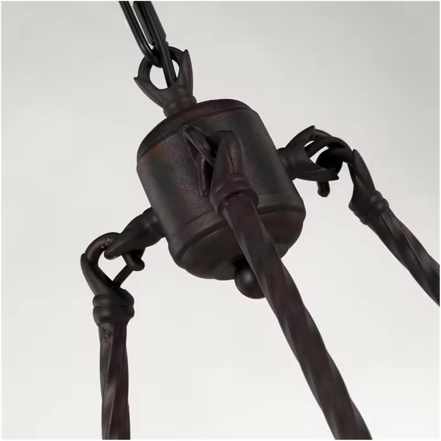 Industrial Vintage Black Chandelier for Kitchen Bedroom Living Room Indoor Lighting Retro Wrought Iron Antique Pendant Lights,Dining Light Fixtures