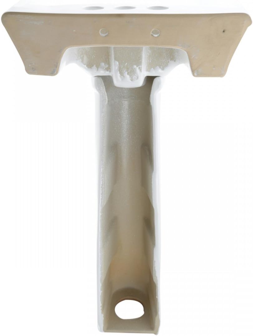 Renovators Supply Manufacturing Ondine Space Saving 16' W x 33' H x 14.5' Proj. Small Bathroom Pedestal Sink, Vitreous China, with Overflow, Compatible with 4 in. Centerset Faucets