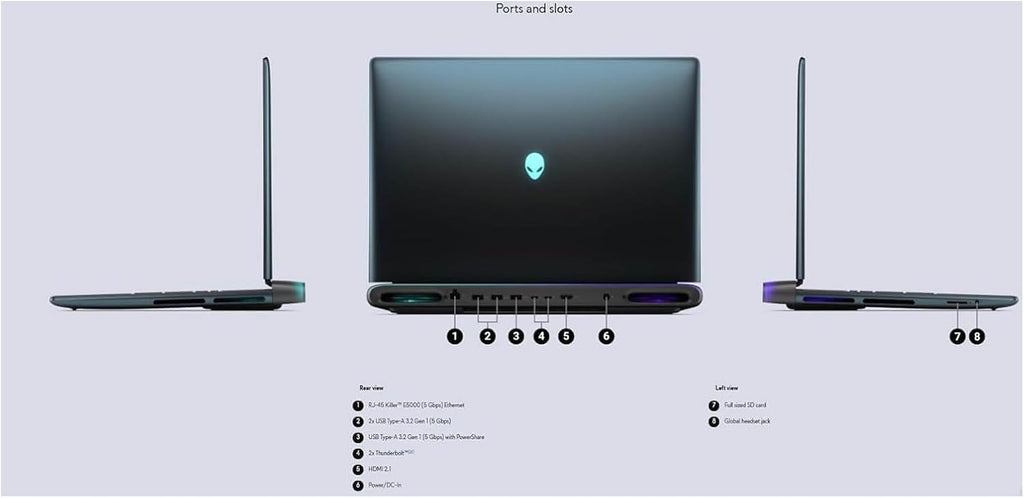 Alienware 16 Area-51 Gaming Laptop, NVIDIA RTX 5080 16GB GDDR7, Intel Ultra 9 275HX(24-Core, Up to 5.4GHz), 16' QHD+ 300Hz, 4K Camera,WiFi 7, Windows 11 Pro, with Accessories, 64 GB DDR5, 4 TB SSD