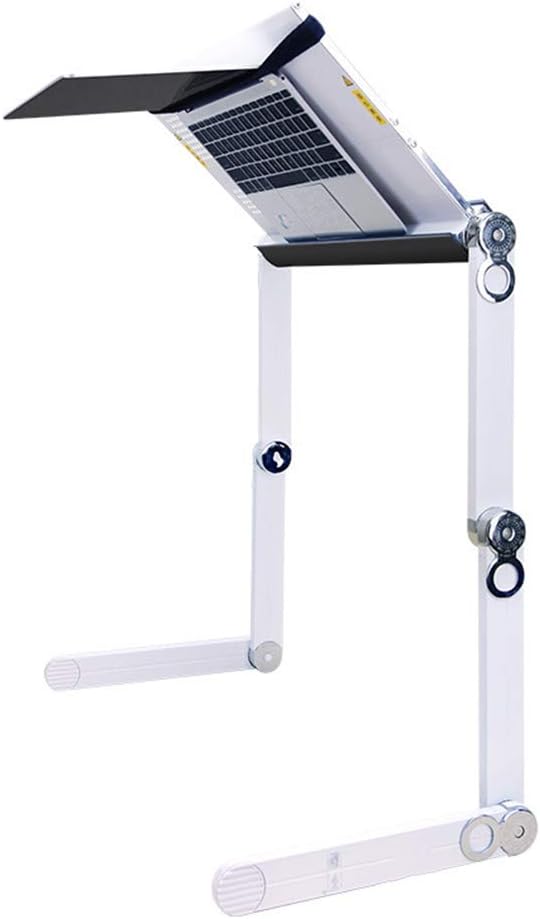 LOVEPET Can Lie Flat On Laptop Table Lying Down Bed fold Lifting Lazy Table Aluminum Alloy Computer Table1