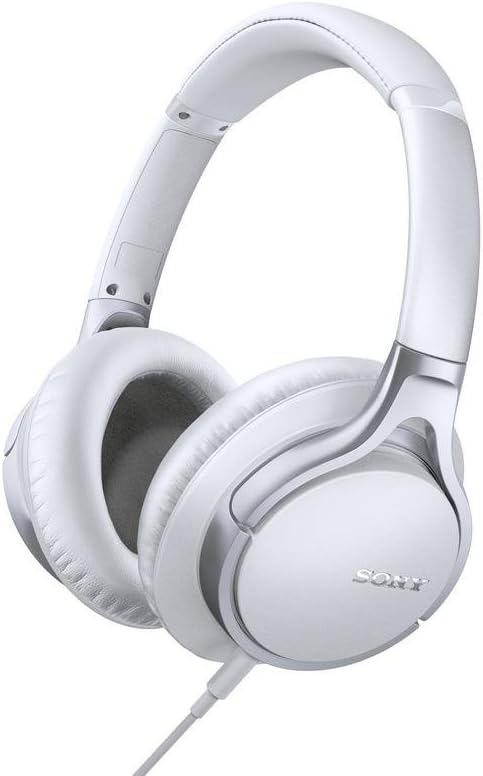 Sony MDR10R Hi-Res Stereo Wired Headphones (White)