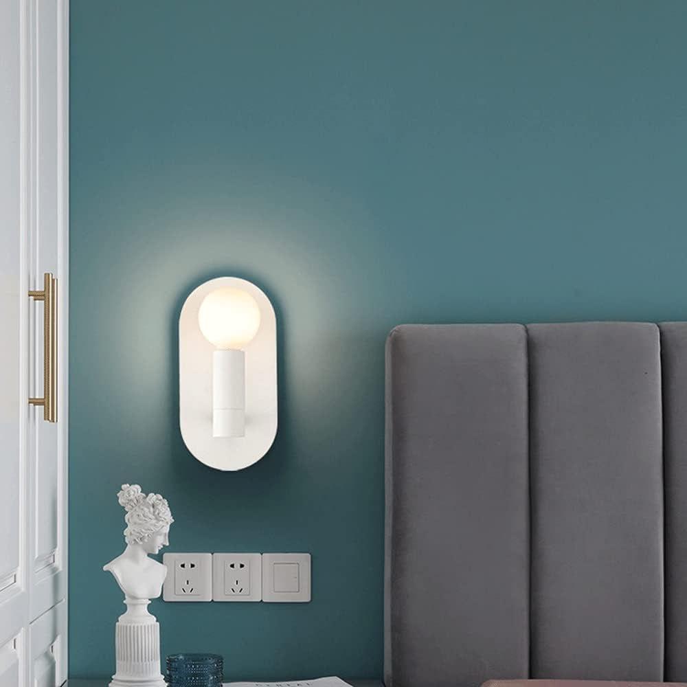 Industrial Minimalist Wall lamp with Glass Ball, Black Wrought Iron Wall Indoor Lighting Fixture,chandalier
