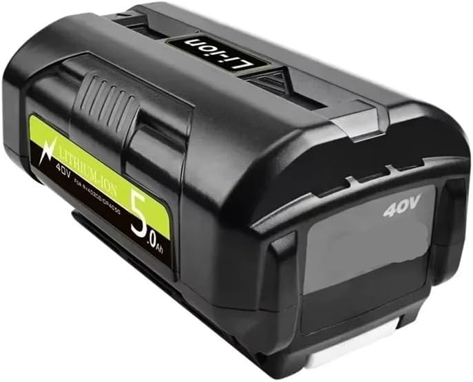 6.0Ah 40V Compatible For Ryobi RY40502 RY40200 40V OP4050 OP4026 OP40401Li-Ion Rechargeable Battery，(5000mAh)