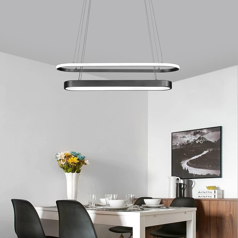 Chandelier 45W LED Dimming Wrought Iron Oval Pendant Lights - Modern Simple Retro Home Lighting Lamp Bedroom Bathroom Kitchen Living Room,Chandelier