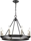 Industrial Vintage Black Chandelier for Kitchen Bedroom Living Room Indoor Lighting Retro Wrought Iron Antique Pendant Lights,Dining Light Fixtures