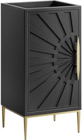 Modway Awaken Bathroom Vanity Cabinet, 18', Black