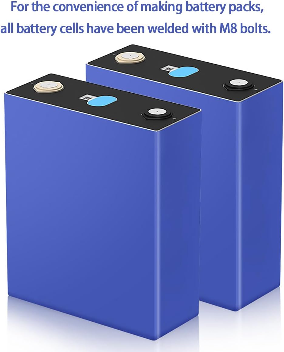 EVE 280K LiFePO4 Battery Cells 3.2V 280Ah 4pcs 290Ah Lithium Battery Iron Phosphate Deep Cycle Grade A Cell,for RV, Boat, Golf Cart, Motor, UPS, Fish Finder, Lawn Mower, Off Grid, Solar Systems