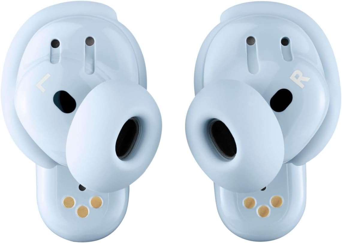 Bose QuietComfort Ultra Wireless Earbuds, Noise Cancelling, Bluetooth Earbuds with Spatial Audio and World-Class Noise Cancellation, Moonstone Blue - Limited Edition Color