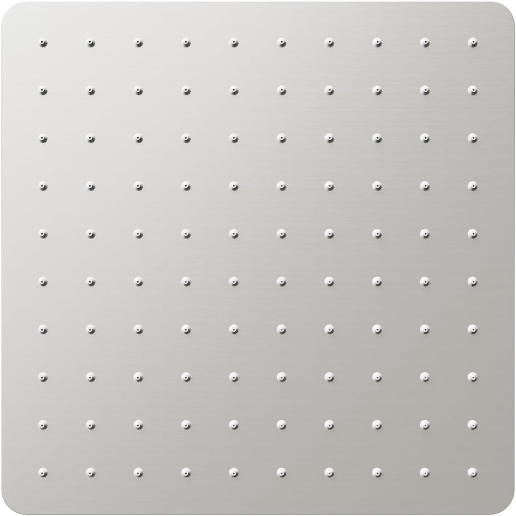 VBFF-Shower Head,rain shower head, 10 inch- Square Shower Head, 1.8 GPM Flow Rate, rainfall showerhead,VBFF08 (Brushed Nickel)