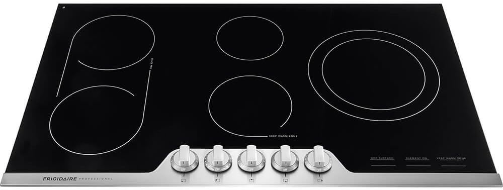 Frigidaire Professional 36 Inch Electric Range, Ceramic Glass Cooktop 5-Burner Flat with Stainless Steel Trim, FPEC3677RF
