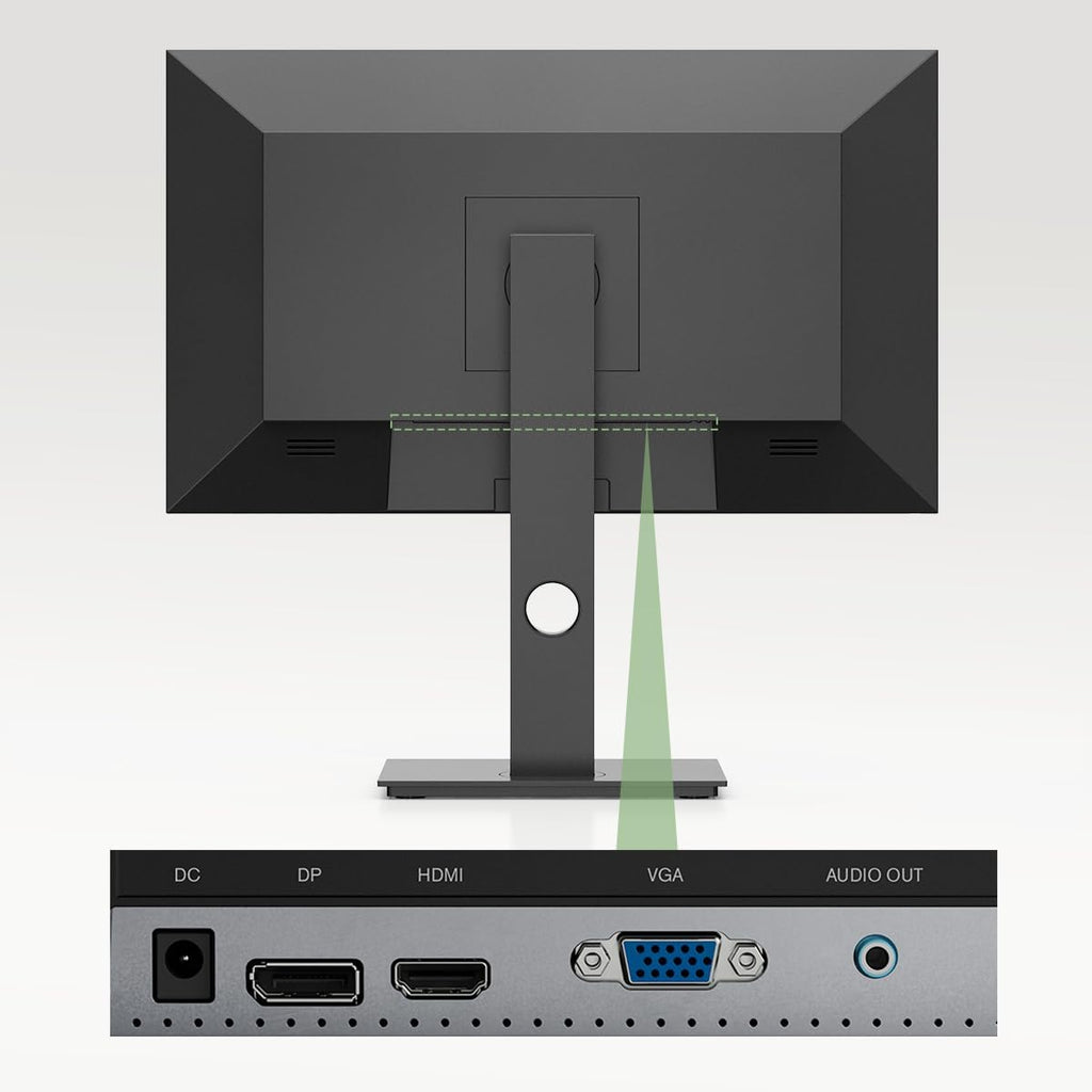 New Mobile Pixels 23.8'' Computer Monitor, 75Hz FHD1080P IPS Monitors with VESA Mounting, Rotatable, Height/Tilt Adjustment for Ergonomic Viewing, Frameless, Anti-Glare, Gaming Monitor with FreeSync