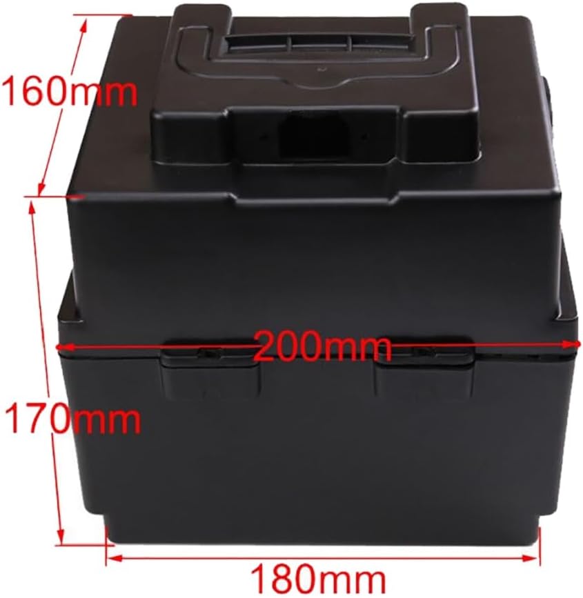 12V 20Ah AGM Sealed Lead Acid Batteries with 48V 2.5A Charging & Storage Box – Universal Powersports Battery Kit for ATV UTV Dirt Bike Go-Kart Golf Cart Tricycle Mini Bike Lawn Mower (8 Pack)