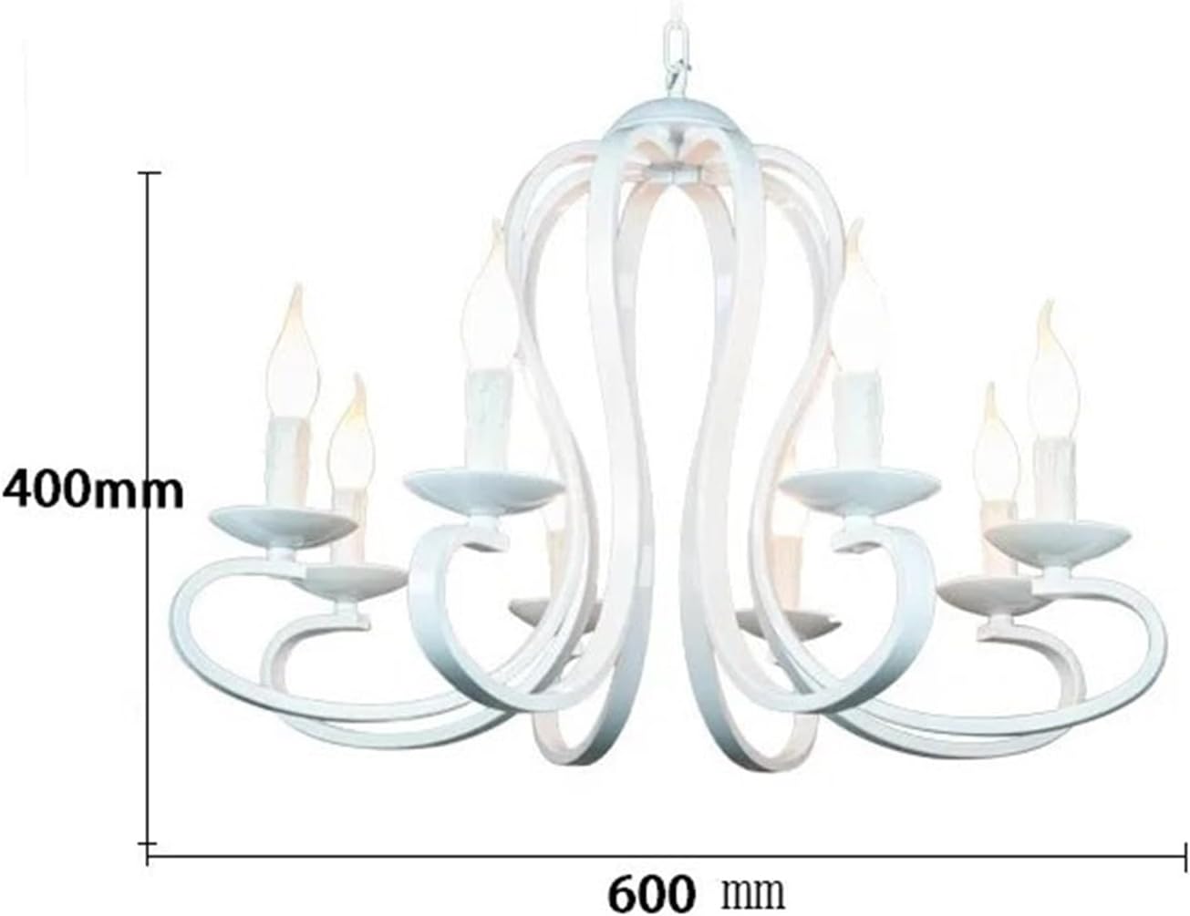 Modern Modern Candle Chandelier Light Fixture Black Wrought Iron Home Lighting,Chandelier LED Ceiling Light
