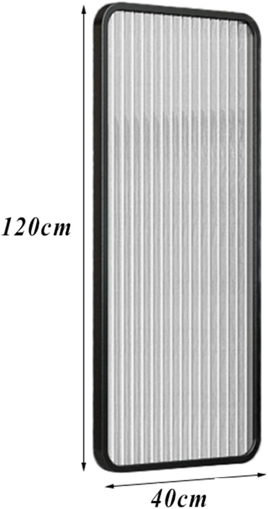 Urinal Privacy Screen Toilet Partition, Wall-Mounted Wrought Iron Tempered Glass Urinal Barrier Divider Partition for Public Space, Bathroom, Hotel,Black