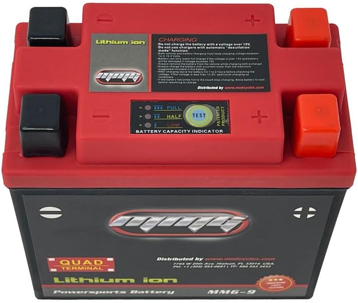 MMG YTX14AHX Lithium-Ion Sealed Activated Powersports Battery 12V CCA 240 Quad Terminal, Replaces YTX14AH-BS YTX14AH YTX14AHL-BS YTX14AHL (MMG9)