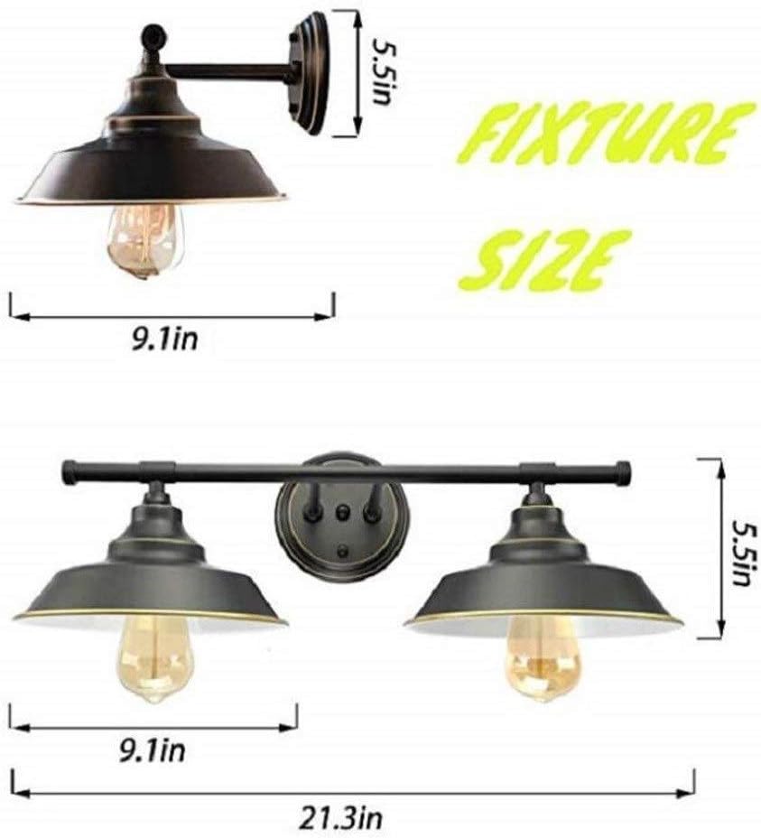 Wall Mounted Light E27 Black Double Wall Light Vintage Industrial Wrought Iron Metal Wall Lamp Retro Fisherman Hat Wall Sconce Creative Lighting Fixtures for Bathroom Living Room Reading Light