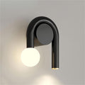 Wall Light Fixtures Wrought Iron LED Wall Sconce 12W Decorative Wall Lamp for Bedroom Living Room Corridor and Indoors(Black)