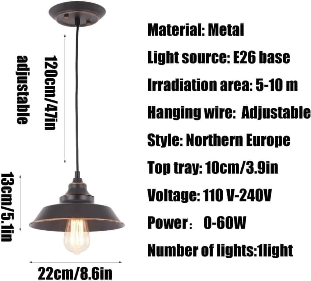 Black Wrought Iron Pot Lid Chandelier American Industrial Style Pendant Light Ceiling Type/Plug Hanging Lamp Indoor Adjustable Height Ceiling Light Fixture for Kitchen Island Dining Room Bedr