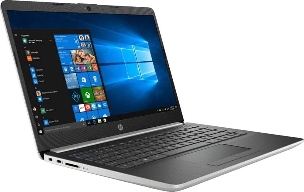 HP 2019 14' Laptop (Intel Pentium Gold 2.3GHz, Dual Cores, 4GB DDR4 RAM, 128GB SSD, Wi-Fi, Bluetooth, HDMI, Windows 10 Home) (Ash Silver) (14-CF0012DX)
