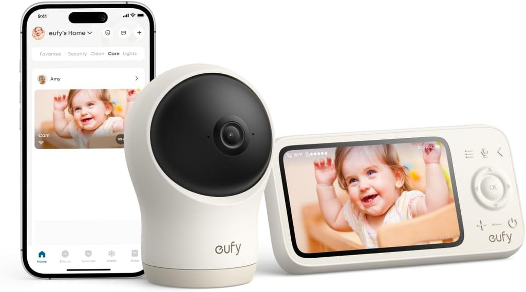 eufy Baby Monitor C10 with 2K HD Camera & add on 2K HD Camera (Bundle)