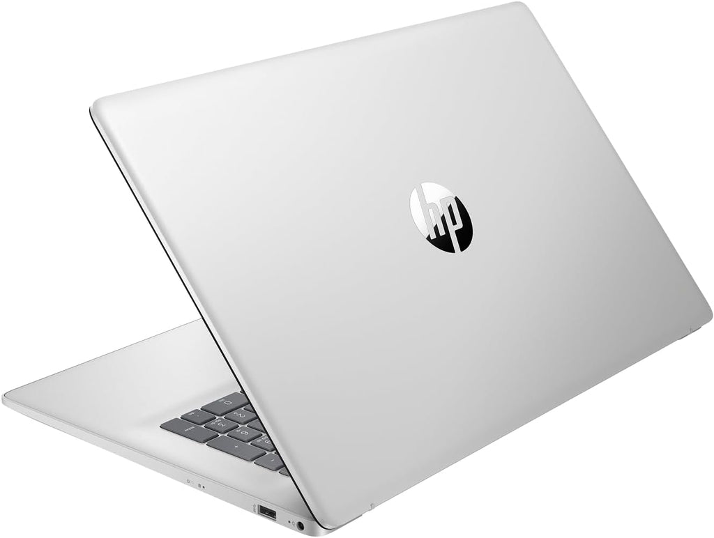HP 17.3' Business Laptop Computer, Windows 11 Pro 17 Inch Laptop 32GB RAM 2TB SSD, Intel Core i3-N305 8-Core, Microsoft Office Lifetime Suite, Numeric Keypad, SageNova Earphones, Natural Silver