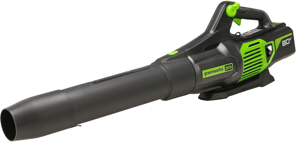 Greenworks 80V (730 CFM / 170 MPH) Cordless Brushless Axial Leaf Blower, Everyday Yard Cleanup for Driveways & Patios, Lightweight, Battery and Charger not included
