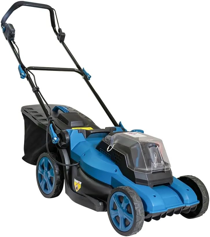 Home Use Grass Cutting Machine Electric Cordless Hand Push Lawn Mower Grass Box