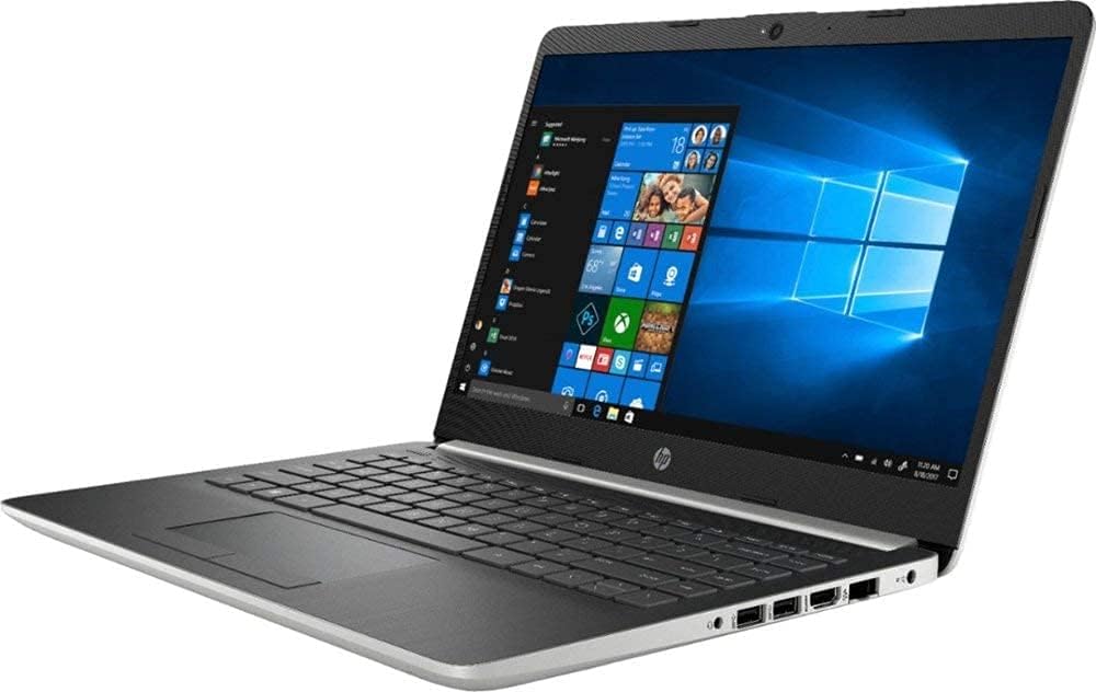 HP 2019 14' Laptop (Intel Pentium Gold 2.3GHz, Dual Cores, 4GB DDR4 RAM, 128GB SSD, Wi-Fi, Bluetooth, HDMI, Windows 10 Home) (Ash Silver) (14-CF0012DX)
