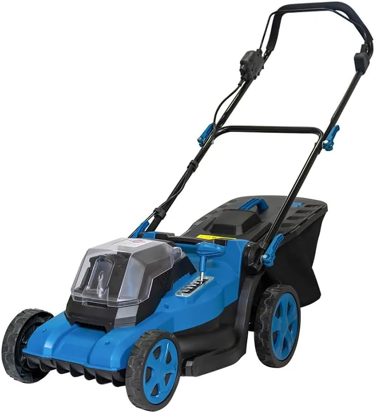 Home Use Grass Cutting Machine Electric Cordless Hand Push Lawn Mower Grass Box