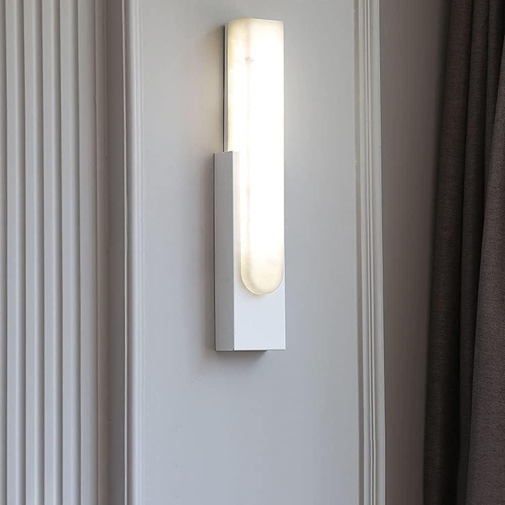 Modern Wall Sconce Wrought Iron Marble with Headboard Loft Lounge Bathroom,for Living Room