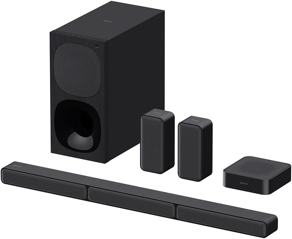 Sony WH-CH720N Noise Canceling Wireless Headphones Bluetooth Over The Ear Headset with Microphone and Alexa Built-in, Black New & HT-S40R 5.1ch Home Theater Soundbar System,Black