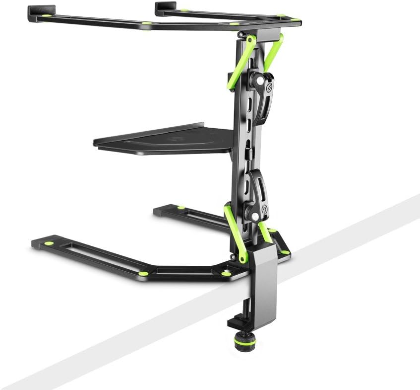 Gravity GLTS01B Adjustable Laptop & Controller Stand, Black