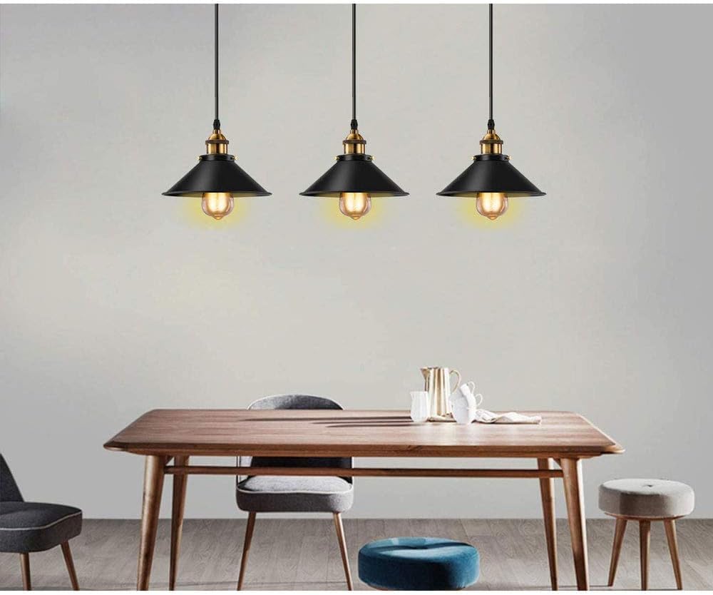 Modern Hanging Lamp, V-intage Retro Industrial Metal Chandelier E27 Lamp Holder Black Wrought Iron Lampshade Country Barn Farmhouse Industrial Lighting Ceiling Lamp,Chandelier LED Ceiling Light