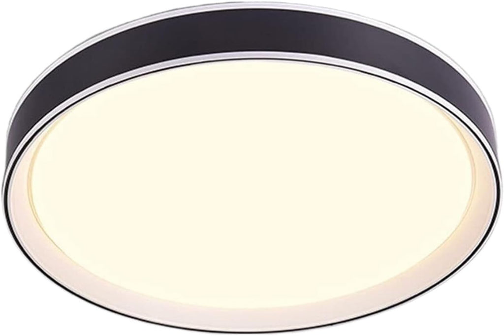Modern Simple LED Ceiling Light, Dimmable Wrought Iron Ceiling Lamp for Bedroom Living Room Dining Room Lighting Fixtures(Black)