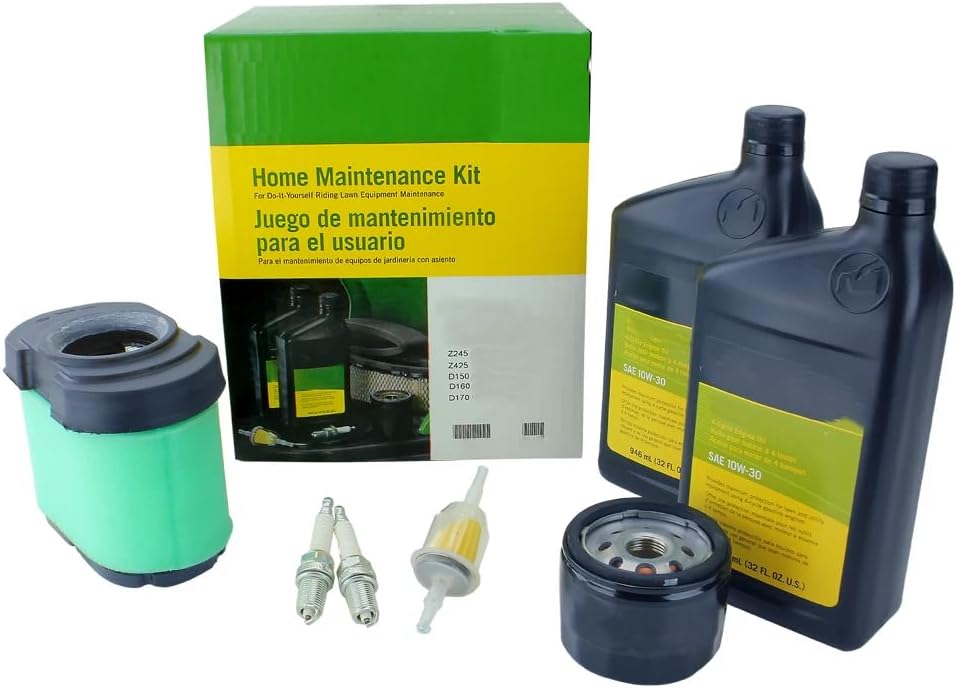 Home Maintenance Kit for John Deere Lawn Tractors and Zero-Turn Mowers – Fits D150 D155 D160 D170 Z245 Z375R Z425 Z515E Z525E